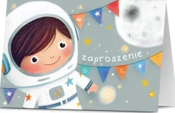 Zaproszenie na przyjęcie urodziny astronauta