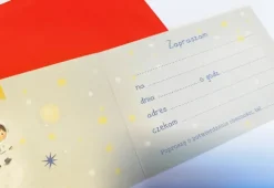 Zaproszenie na przyjęcie urodziny astronauta