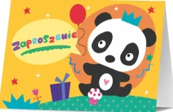 Zaproszenie na przyjęcie urodziny panda