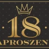 Zaproszenie na przyjęcie urodzinowe 18-stka czarne 1 szt.