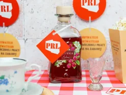 Zawieszki na butelki z wstążeczką PRL 12 szt.
