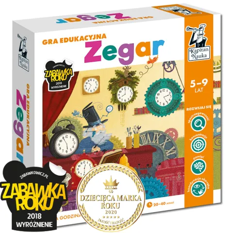 ZEGAR GRA EDUKACYJNA KAPITAN NAUKA