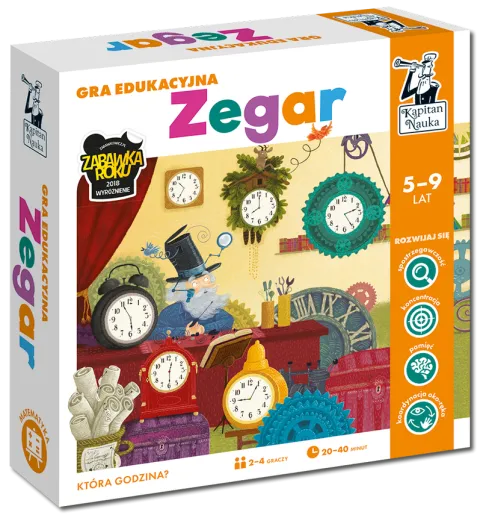 ZEGAR GRA EDUKACYJNA KAPITAN NAUKA