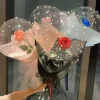 Zestaw Balon LED z różą i ozdobami na Walentynki