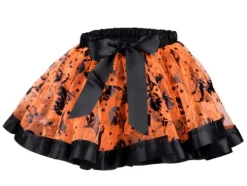 Zestaw Czarownica Wiedźma halloween (spódniczka, kapelusz, miotła)
