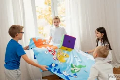 Zestaw Mata Edukacyjna Mapa Świata Flagi 45 rzepów