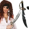 Zestaw Pirata Miecz piracki szabla z rękojeścią 50 cm i opaska na oko