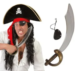 Zestaw Pirata Szabla 47 cm i opaska na oko