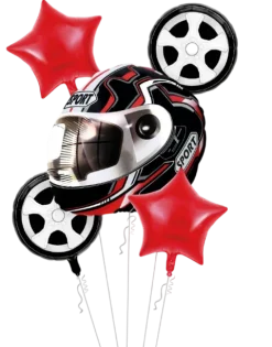 Zestaw Balonów kask koło motoryzacja zestaw 5 szt.