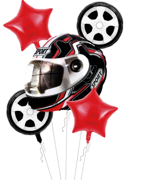 Zestaw Balonów kask koło motoryzacja zestaw 5 szt.