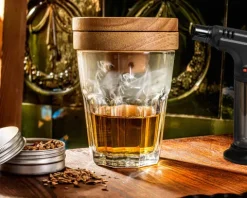 Zestaw barmański z wędzeniem whisky DELUXE 2w1