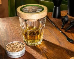 Zestaw barmański z wędzeniem whisky DELUXE 2w1