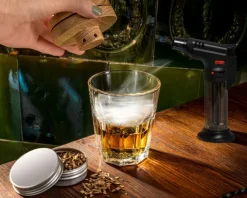 Zestaw barmański z wędzeniem whisky DELUXE 2w1