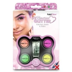 Zestaw Brokat do ciała UV PaintGlow