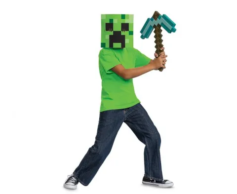 Zestaw Creeper MINECRAFT (maska + kilof)