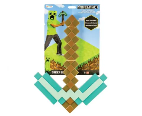 Zestaw Creeper MINECRAFT (maska + kilof)