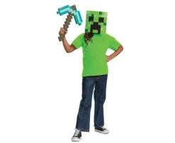 Zestaw Creeper MINECRAFT (maska + kilof)