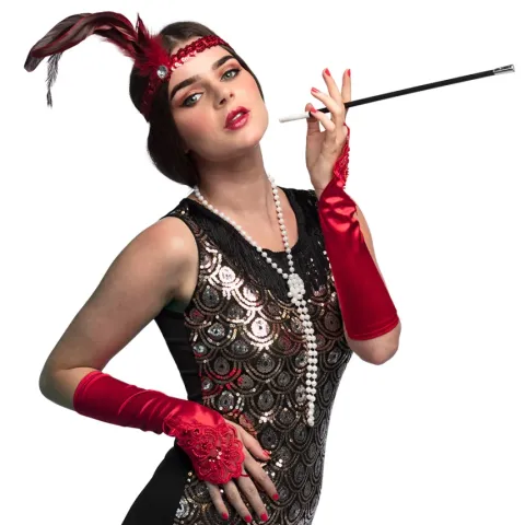 Zestaw dodatków do stroju w stylu retro lata '20 styl Flapper