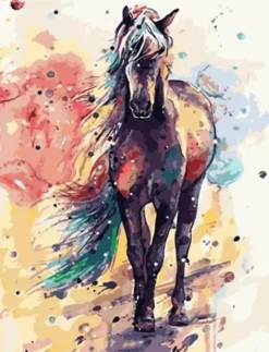 Zestaw do malowania po numerach - KOŃ 40 x 50 cm