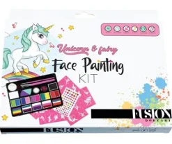 Zestaw Farby + split cake + szablony do malowania FUSION Unicorn & Fairy Face Painting Kit
