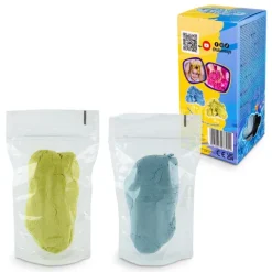 Zestaw FLUFFY SAND Puszysty piasek 2x70g niebiesko żółty