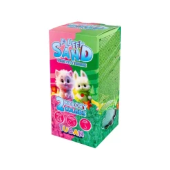 Zestaw FLUFFY SAND Puszysty piasek 2x70g różowo zielony