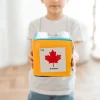 Zestaw Kostka Edukacyjna z kieszeniami + 78 kart zwierzęta PL
