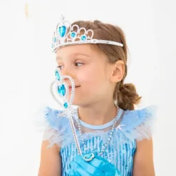 Zestaw księżniczki z bajki Diadem Berło Warkocz ELSA