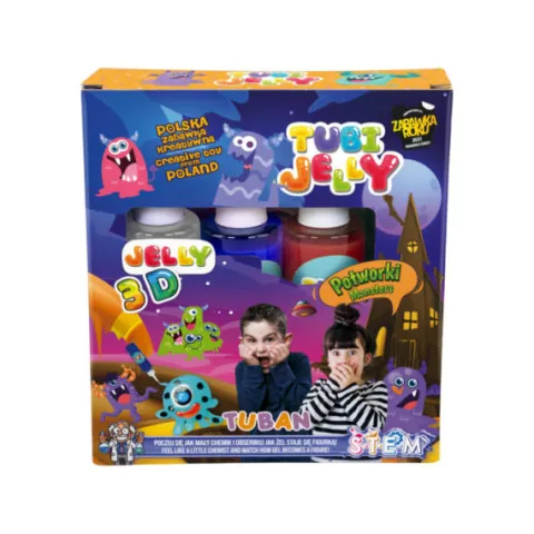 Zestaw Masa TUBI JELLY do tworzenia figurek 3 kolory