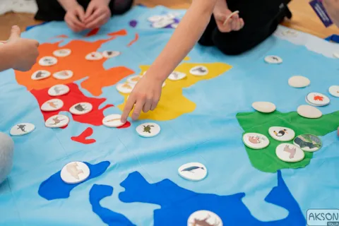 Zestaw Mat Edukacyjnych Mapa Świata i Mapa Polski
