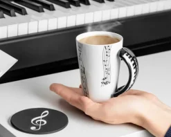 Zestaw muzyka duo - Kubek KEYBOARD + podkładka