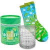 Zestaw prezentowy: Skarpetki i szklanka Gift Me Sox wzór: Mojito