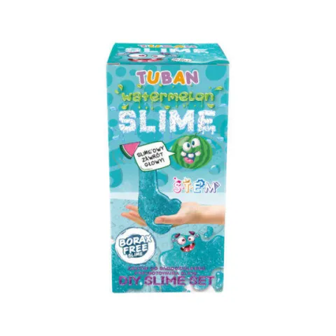 Zestaw Slime DIY Arbuz , niebieski o zapachu arbuza