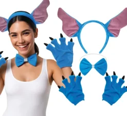 Zestaw Stitch opaska, rękawiczki i mucha rozmiar uniwersalny