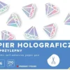 Zeszyt papierów holograficznych B5 6 kartek