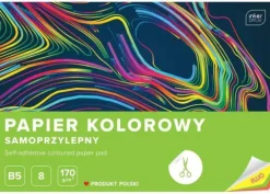 Zeszyt papierów kolorowych samoprzylepnych B5 FLUO 8 kartek