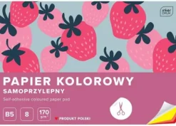 Zeszyt papierów kolorowych samoprzylepnych B5 8 kartek