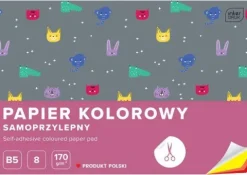 Zeszyt papierów kolorowych samoprzylepnych B5 8 kartek