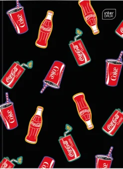 Zeszyt A4 32 kartkowy Kratka z logo Coca Cola 1 szt. mix wzorów