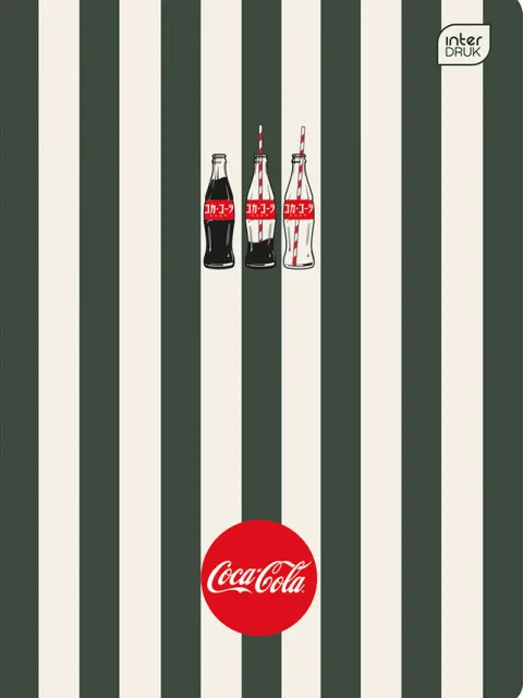 Zeszyt A5 80 kartkowy Kratka z logo Coca Cola 1 szt. mix wzorów