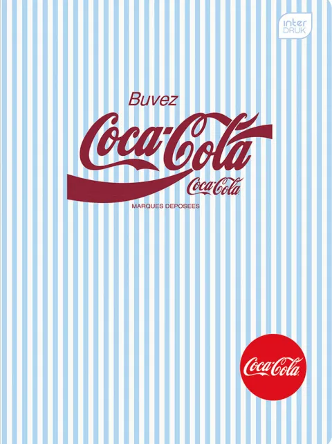 Zeszyt A5 80 kartkowy Kratka z logo Coca Cola 1 szt. mix wzorów