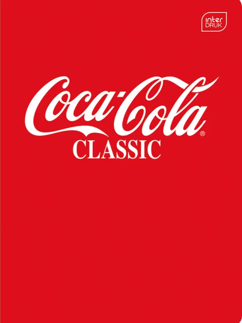 Zeszyt A5 60 kartkowy Linie z logo Coca Cola 1 szt. mix wzorów