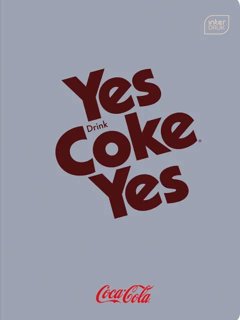 Zeszyt A5 60 kartkowy Linie z logo Coca Cola 1 szt. mix wzorów