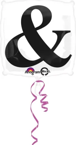 Znak And balon foliowy Anagram 18''