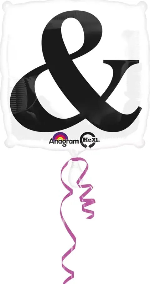Znak And balon foliowy Anagram 18''