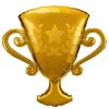 Złote trofeum balon foliowy 39"