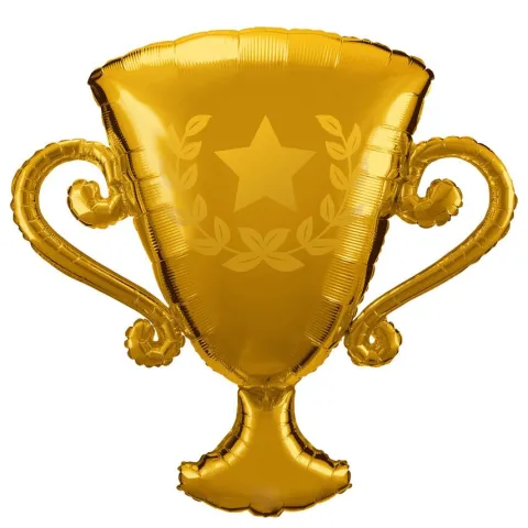 Złote trofeum balon foliowy 39"