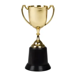 Złote trofeum puchar rekwizyt
