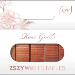 Zszywki ROSE GOLD 24/6mm opakowanie 1000 szt.