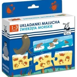 ZWIERZĘTA MORSKIE UKŁADANKI MALUCHA KAPITAN NAUKA